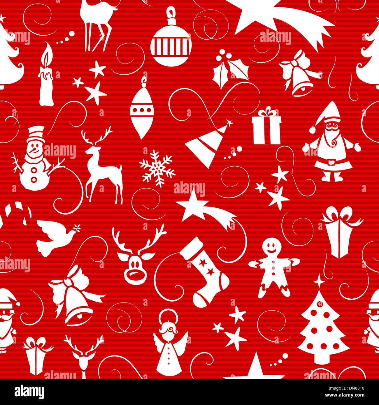 Merry Christmas icons seamless pattern Stock Vector Image & Art - Alamy