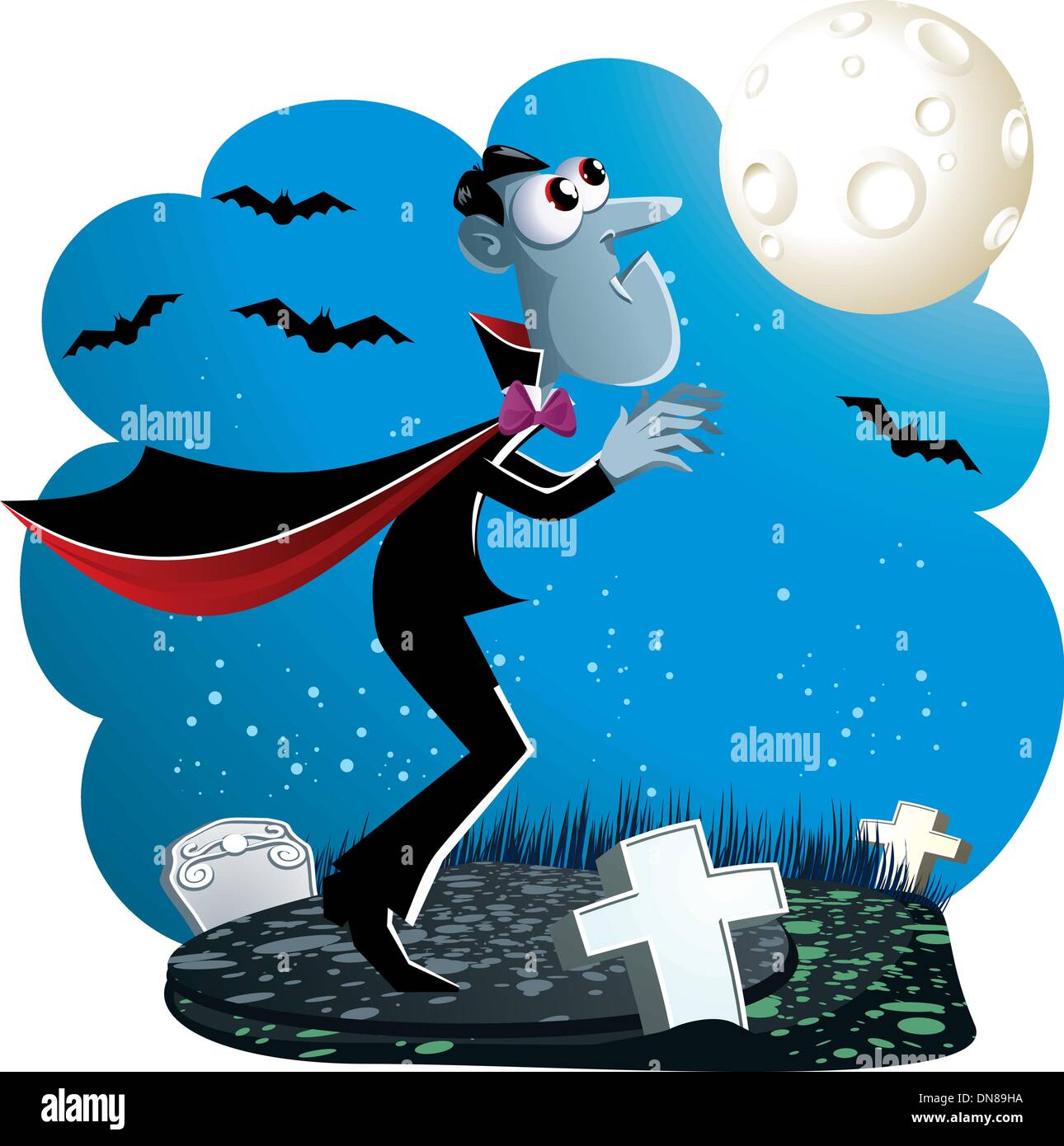 Dracula Cartoon Stock Vector