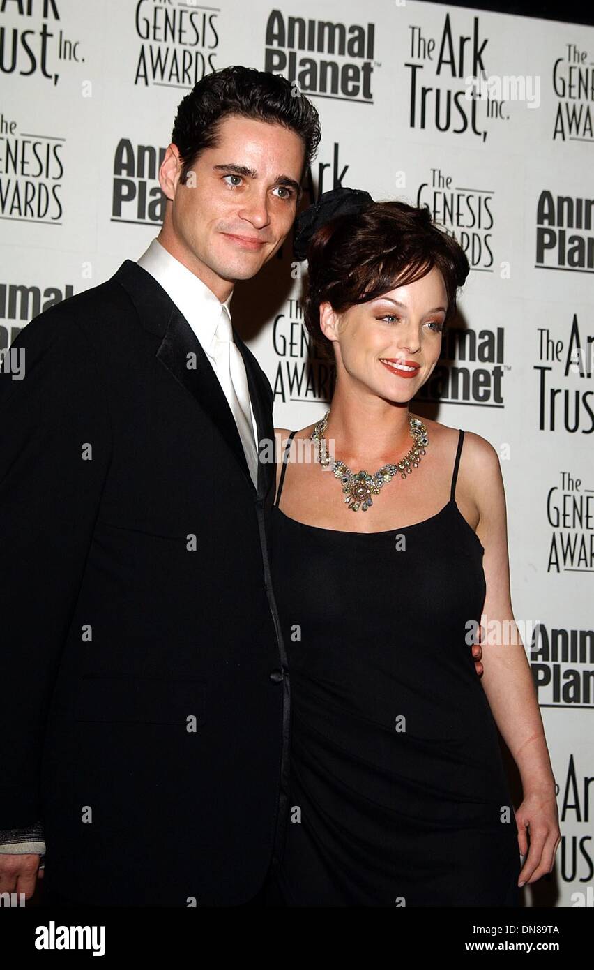 Mar. 16, 2002 - K24428AG: THE ARK TRUST ROLLS OUT THE RED CARPET  WITH THE 16TH ANNUAL GENESIS AWARDS.BEVERLY HILTON HOTEL, INTERNATIONAL BALLROOM, BEVERLY HILLS, CA 03/16/2002. AMY GRAVES/   2002.(D).DANA DAUREY AND SETH PETERSON(Credit Image: © Globe Photos/ZUMAPRESS.com) Stock Photo