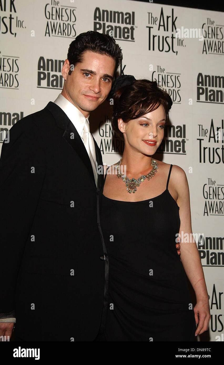 Mar. 16, 2002 - K24428AG: THE ARK TRUST ROLLS OUT THE RED CARPET  WITH THE 16TH ANNUAL GENESIS AWARDS.BEVERLY HILTON HOTEL, INTERNATIONAL BALLROOM, BEVERLY HILLS, CA 03/16/2002. AMY GRAVES/   2002.(D).DANA DAUREY AND SETH PETERSON(Credit Image: © Globe Photos/ZUMAPRESS.com) Stock Photo