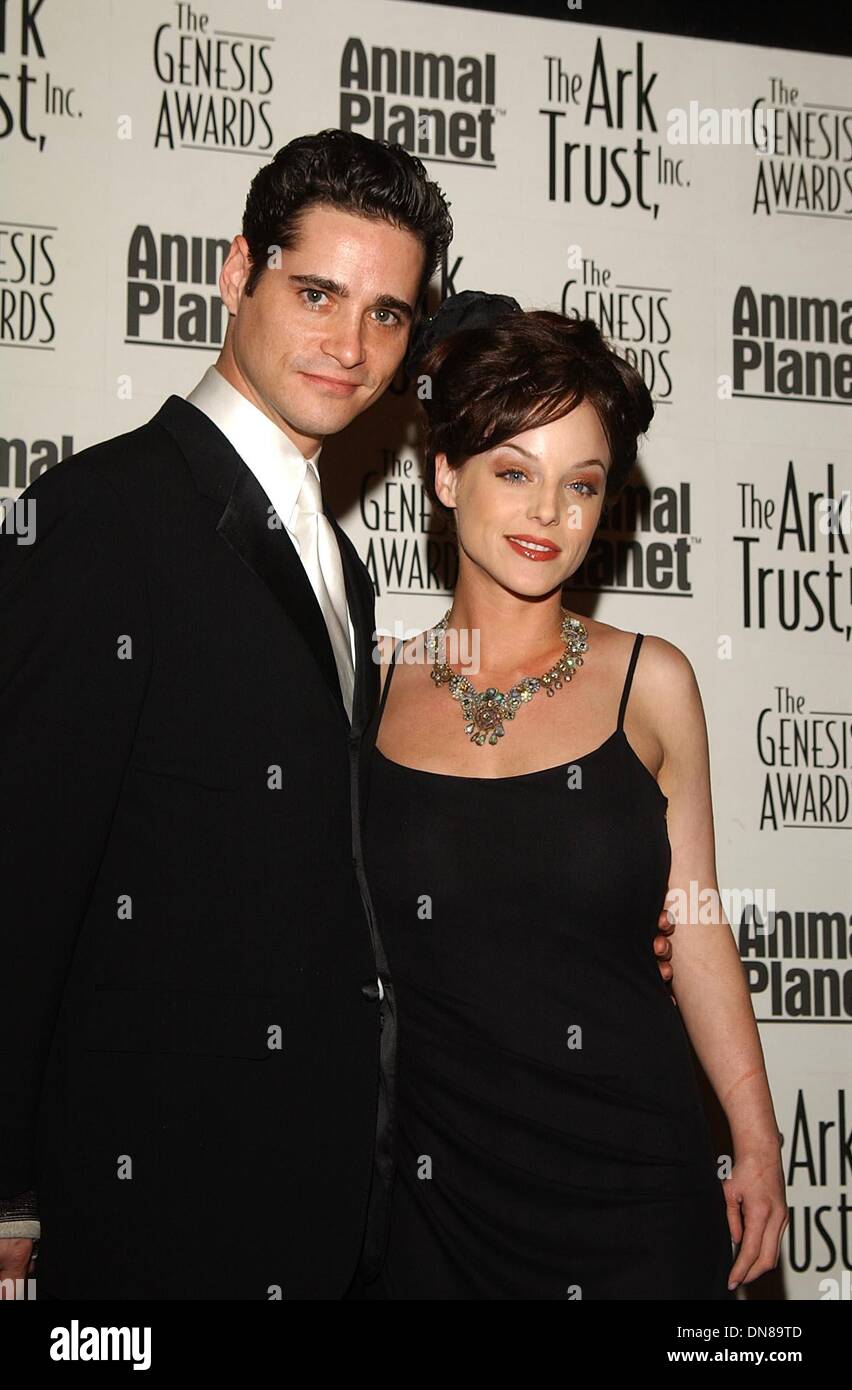 Mar. 16, 2002 - K24428AG: THE ARK TRUST ROLLS OUT THE RED CARPET  WITH THE 16TH ANNUAL GENESIS AWARDS.BEVERLY HILTON HOTEL, INTERNATIONAL BALLROOM, BEVERLY HILLS, CA 03/16/2002. AMY GRAVES/   2002.(D).DANA DAUREY AND SETH PETERSON(Credit Image: © Globe Photos/ZUMAPRESS.com) Stock Photo