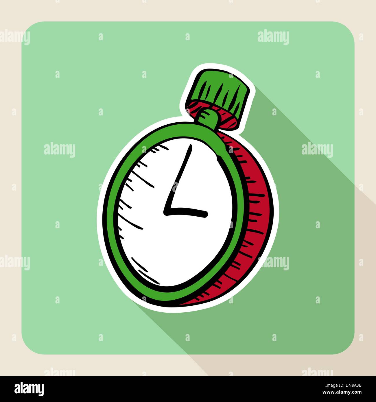Hand drawn real estate concept watch. Stock Vector