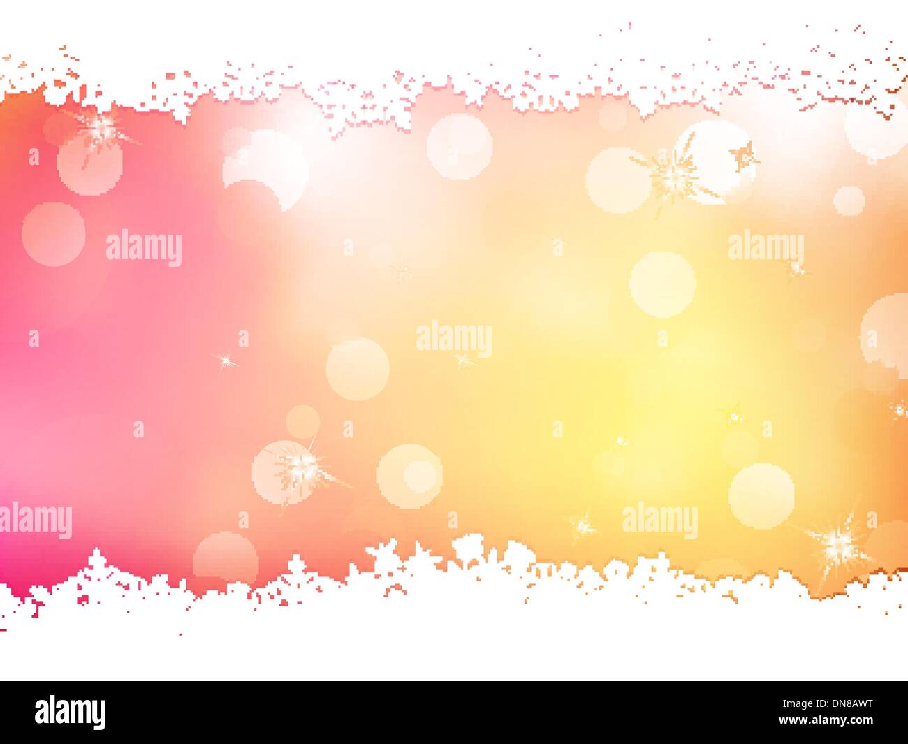 Christmas pink background with snow flakes. EPS 10 Stock Vector Image ...