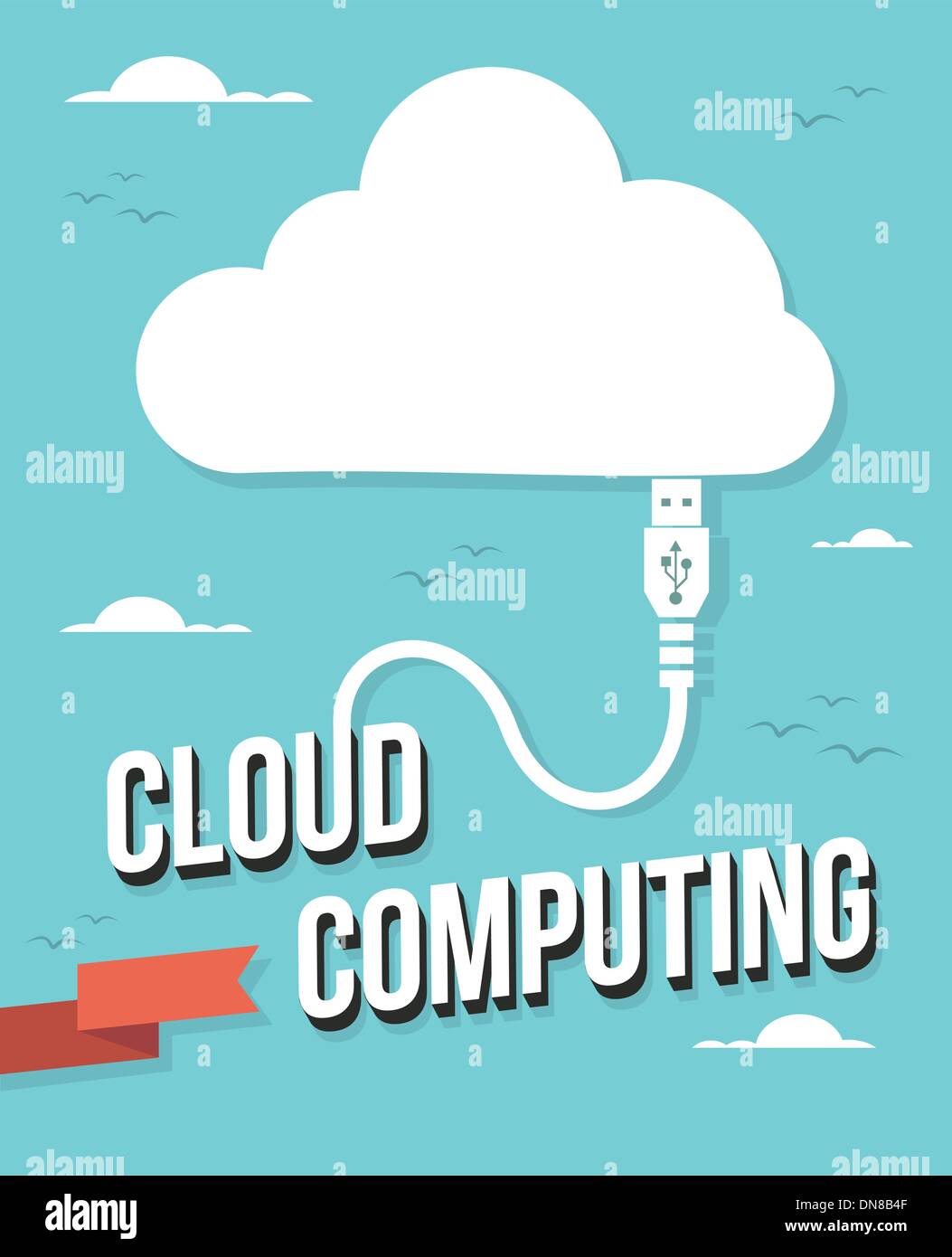Cloud computing concept Stock Vector Image & Art - Alamy