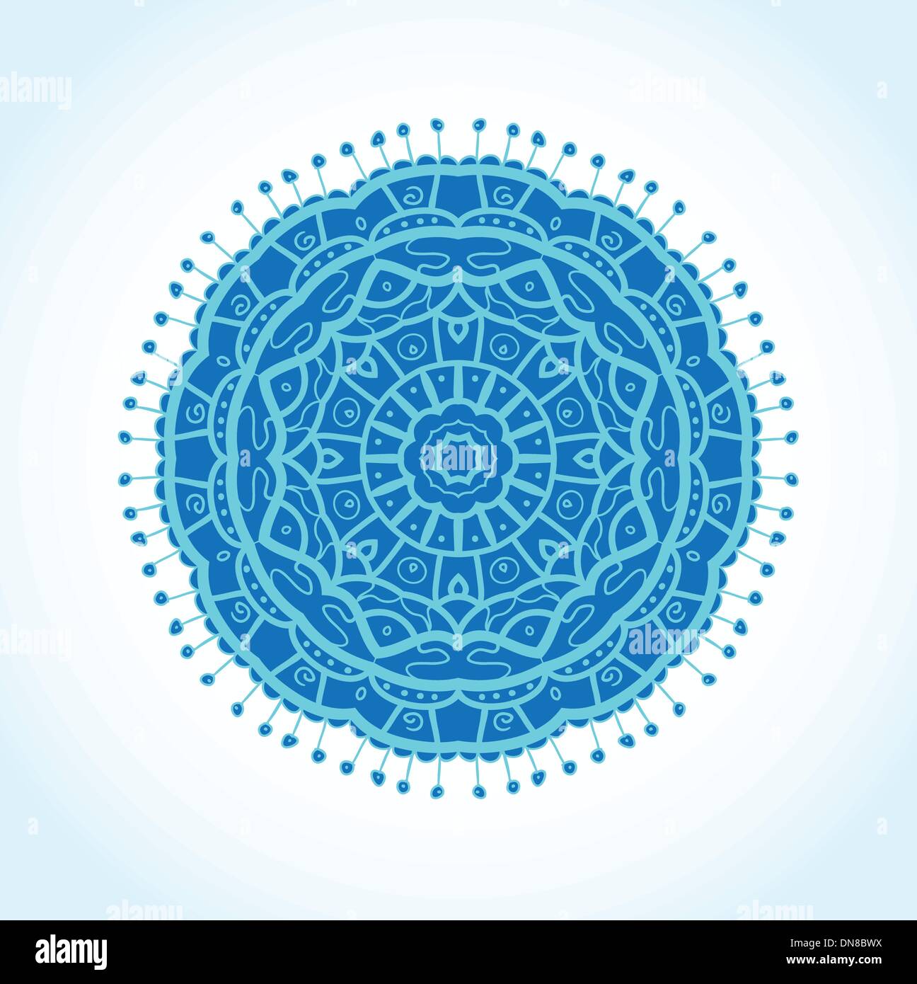Vintage background with bright colors mandala Stock Vector