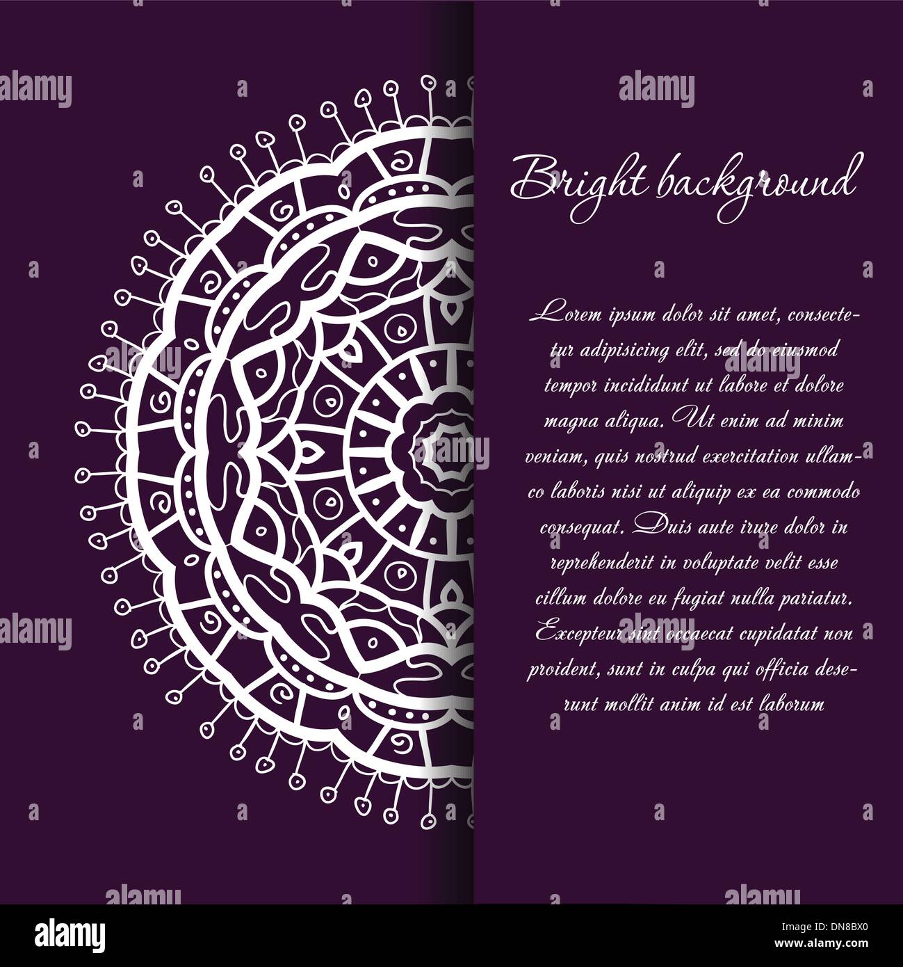 Vintage background with bright colors mandala Stock Vector