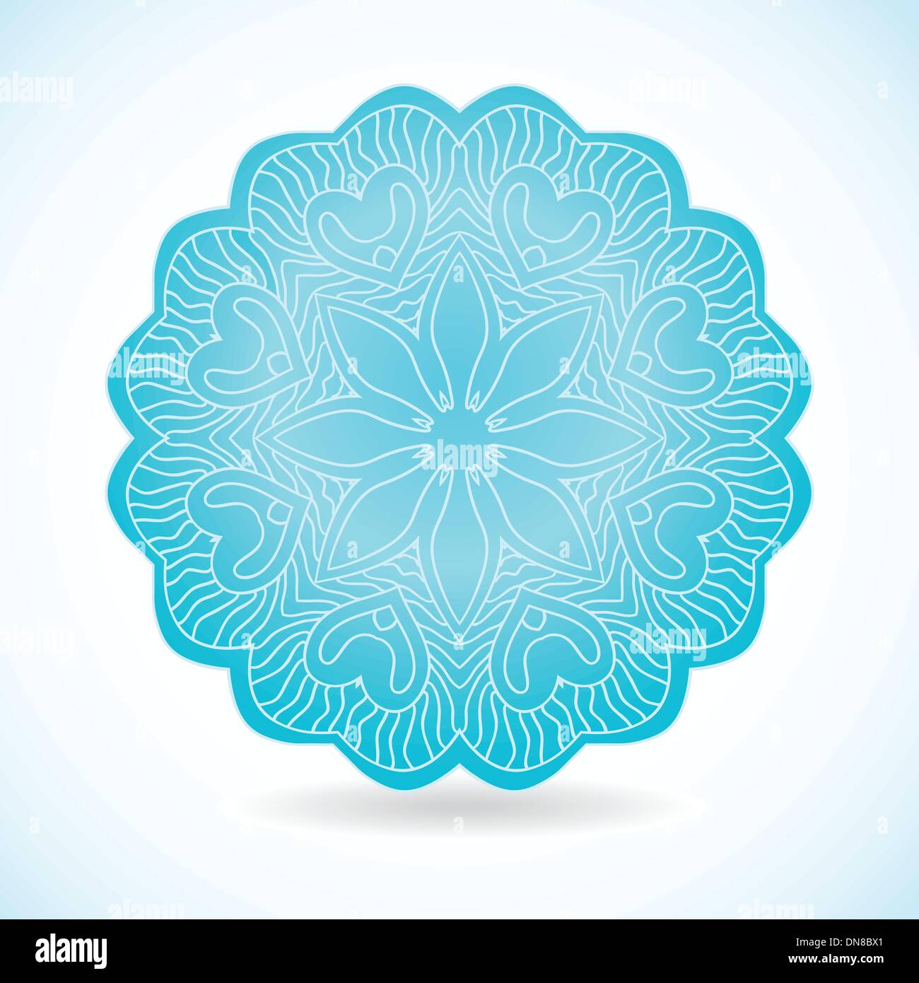 Vintage background with bright colors mandala Stock Vector