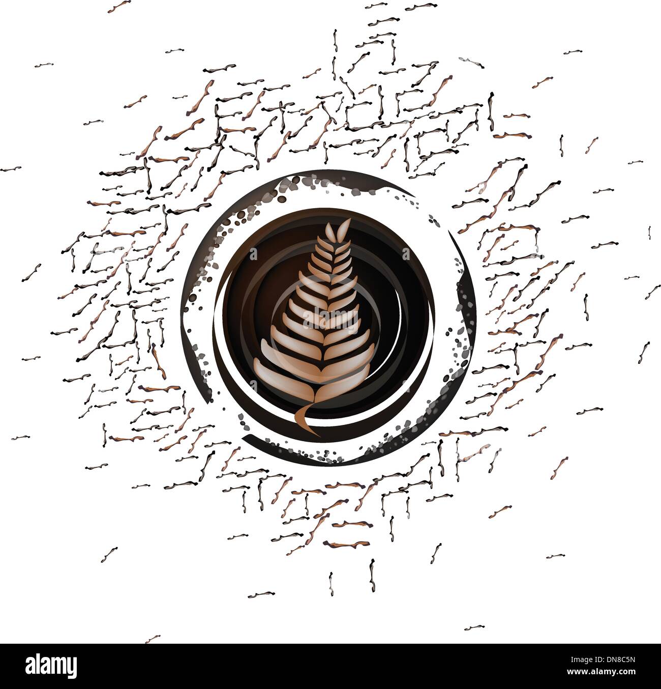 Hot black coffee steam in Stock Vector Images Alamy Hot black coffee steam in Stock Vector Images Alamy