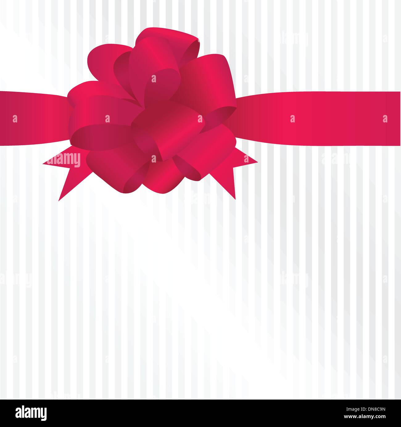 Shiny red satin ribbon on white background Stock Vector Image & Art - Alamy