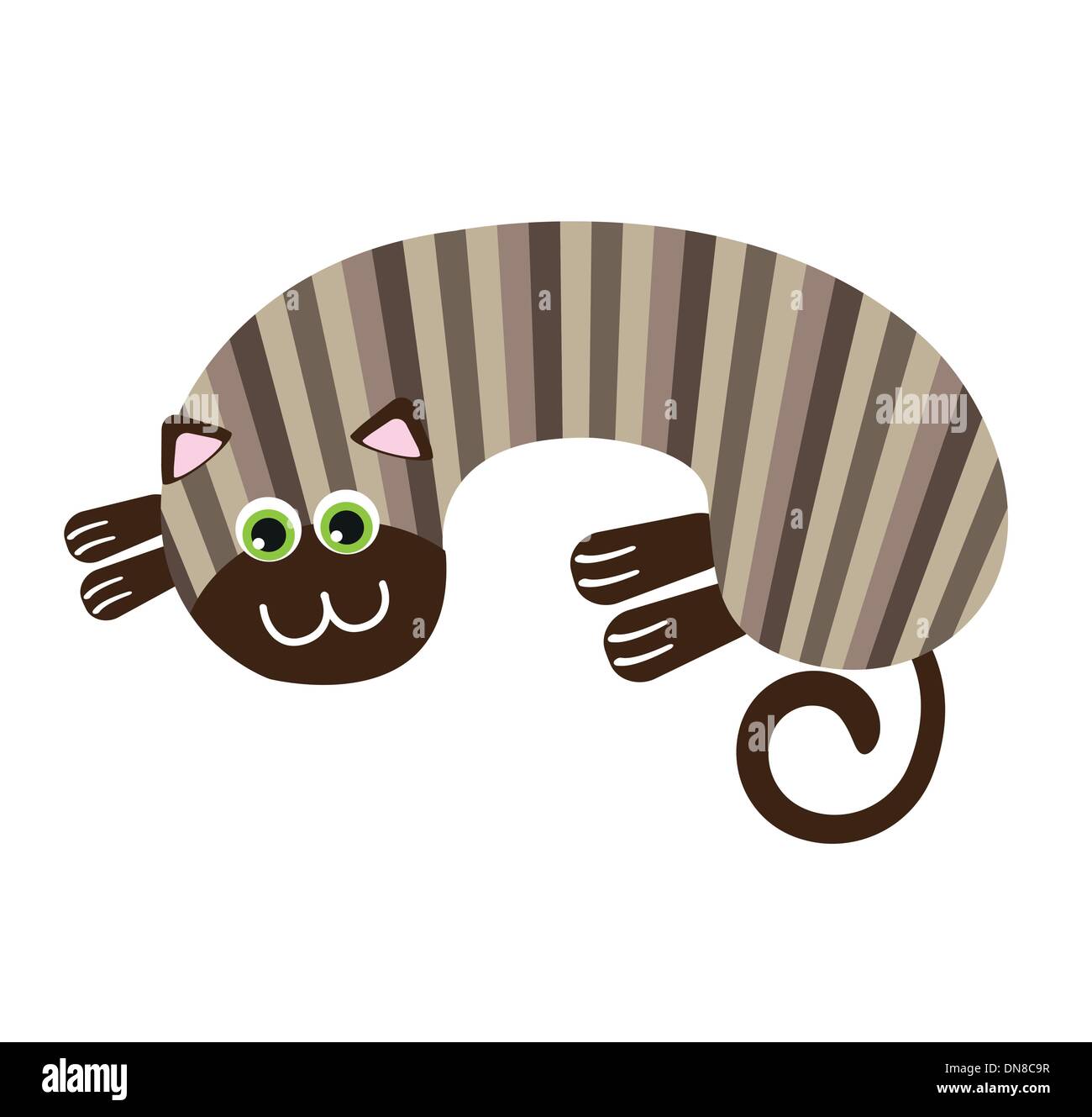 Cute cat illustration Stock Vector