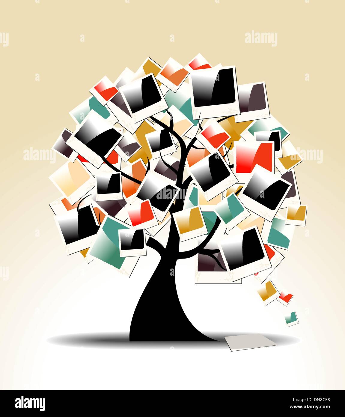 Family tree with frames Stock Vector Images Alamy