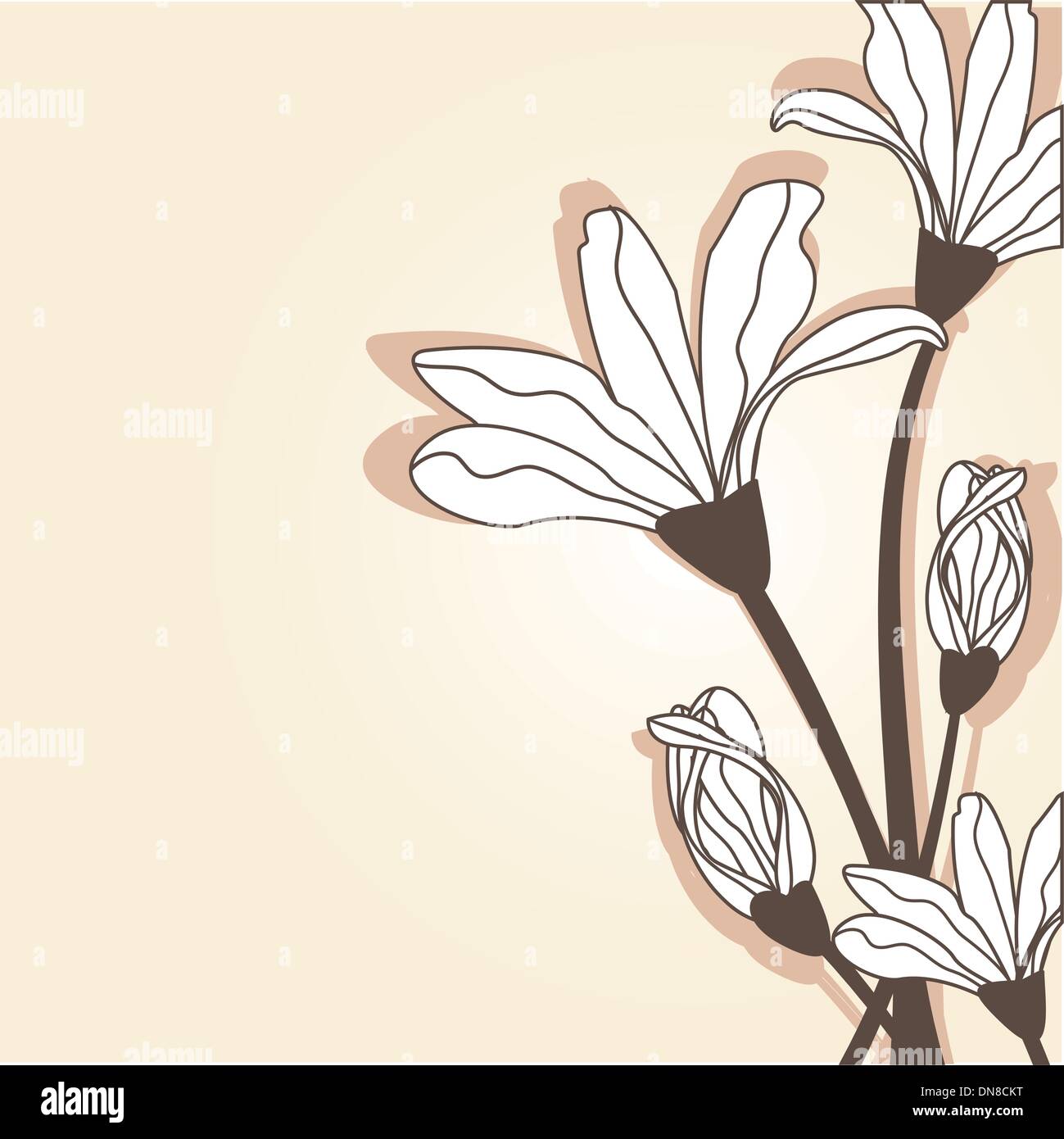 Vintage lily Stock Vector Images - Alamy