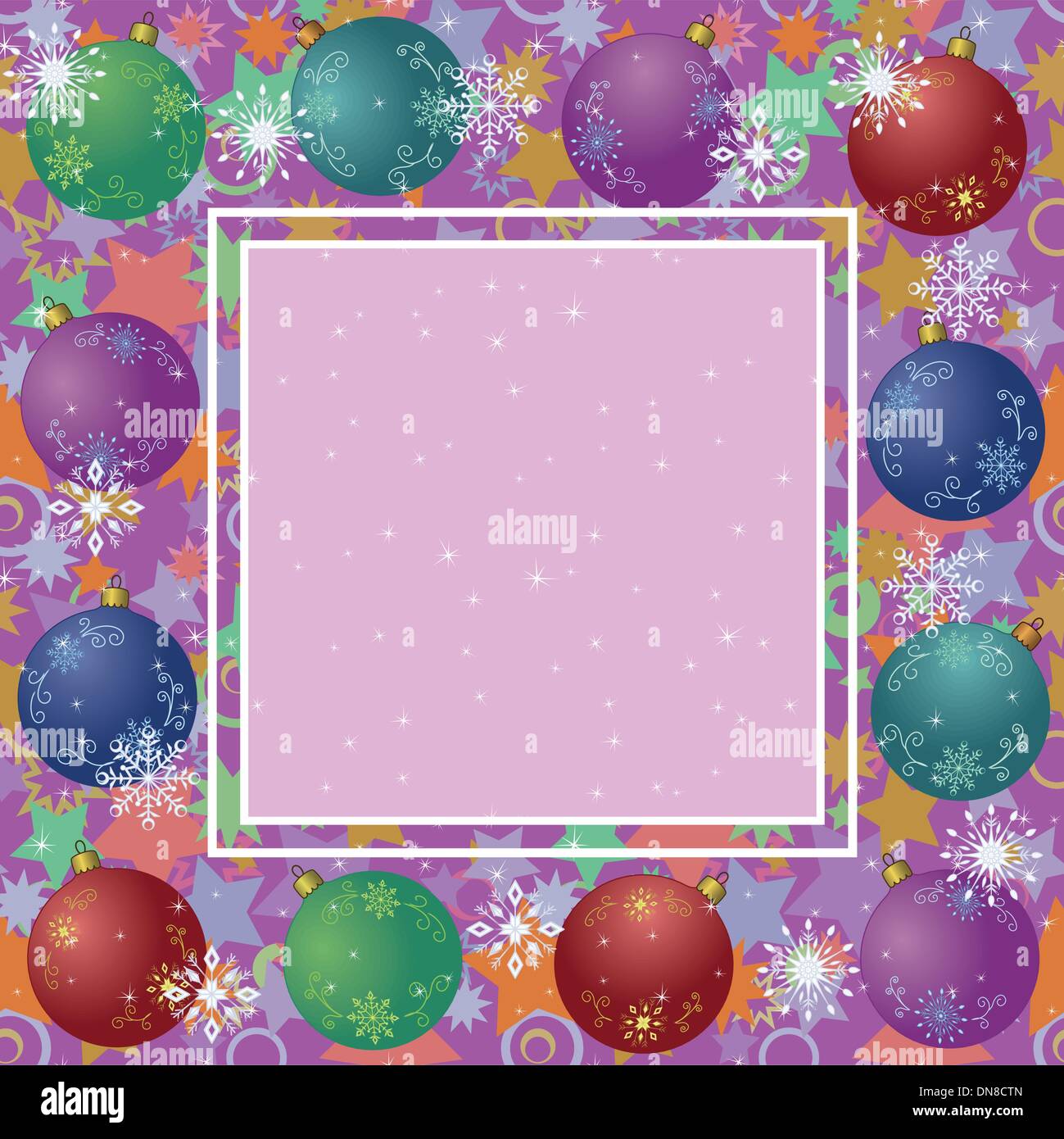 Christmas background with balls Stock Vector Image & Art - Alamy