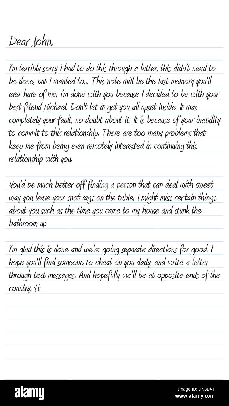 Dear In A Letter from c8.alamy.com