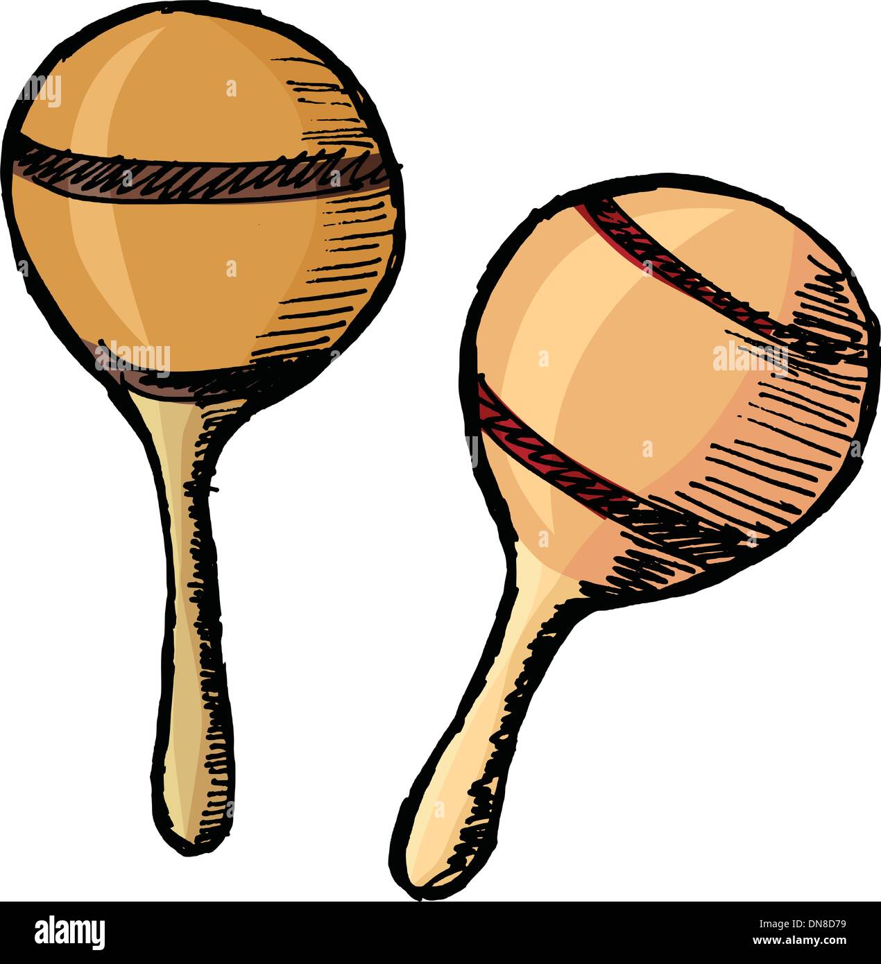 maracas Stock Vector