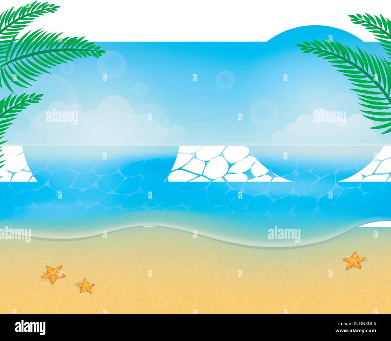 Summer beach background Stock Vector Image & Art - Alamy