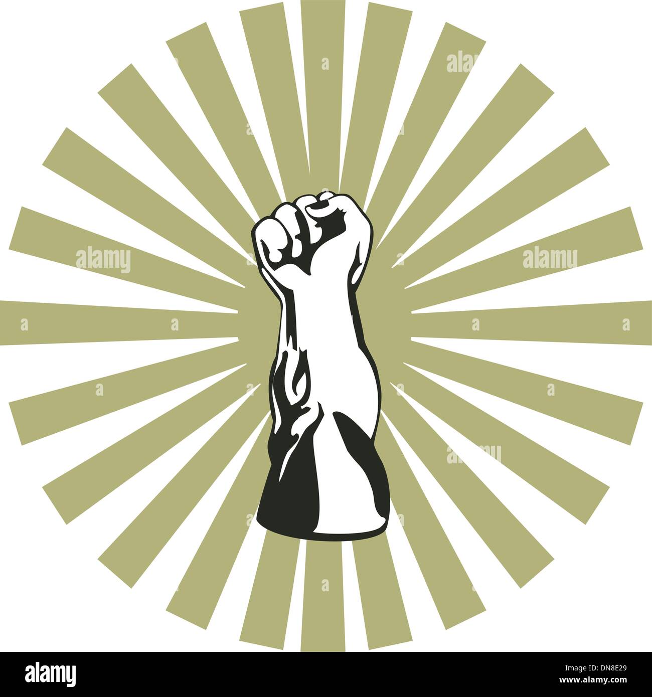 Clenched Fist Up Stock Vector Image & Art Alamy