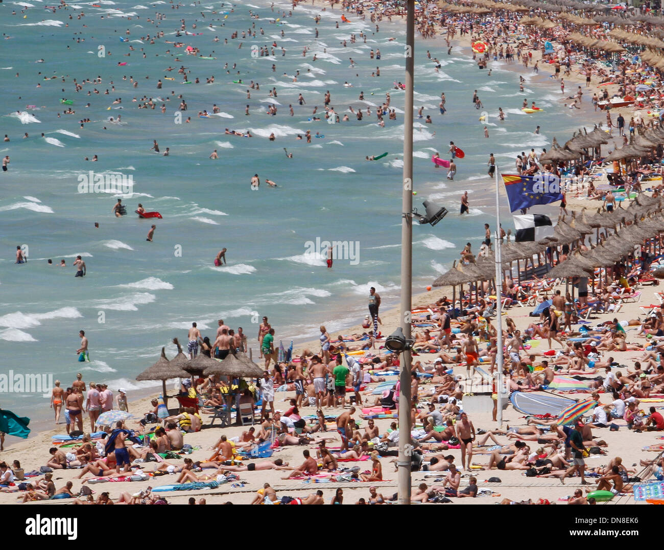 Crowded Beach Majorca High Resolution Stock Photography and Images - Alamy