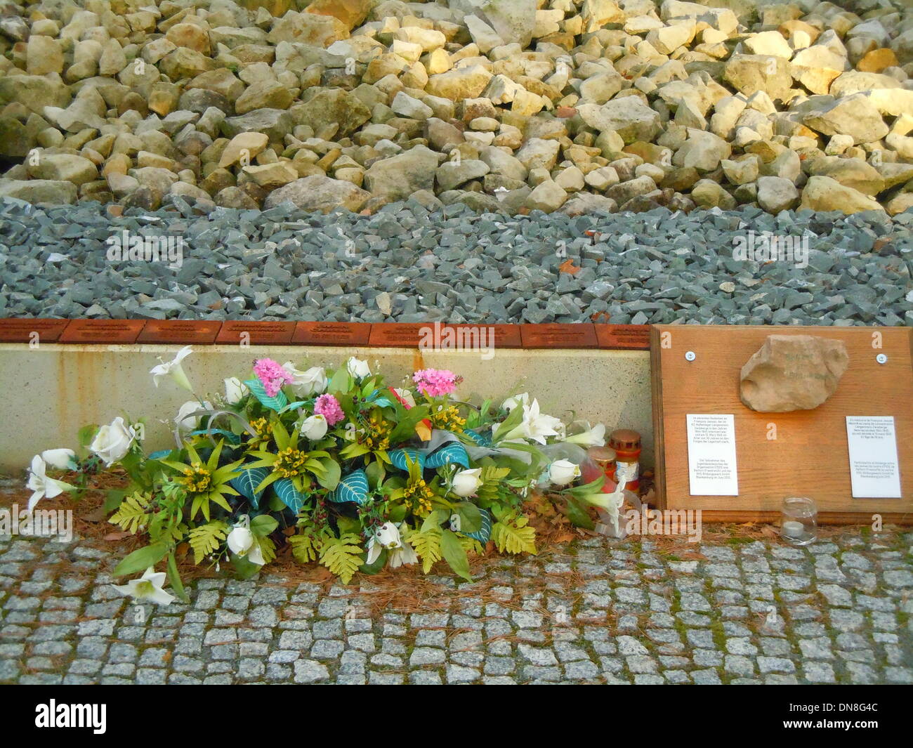Memorial for concentration camp victims next to a mass grave. The Nazis ...