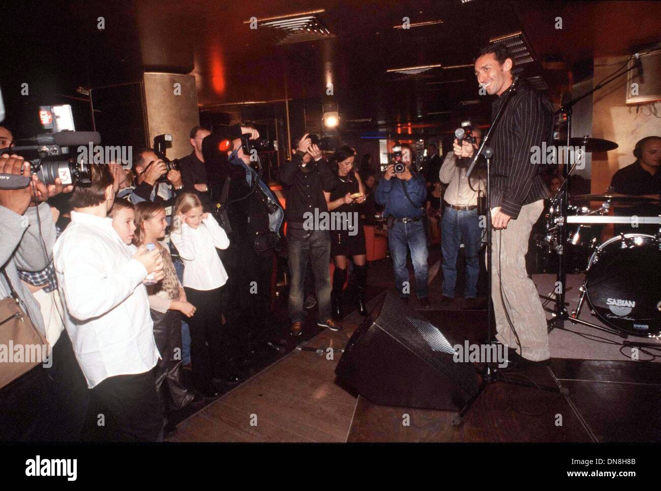 Oct. 31, 2002 - Â© IMAPRESS. PH : CHRISTIAN MOUTARDE. DANIEL DUCRUET, THE FORMER HUSBAND OF PRINCESS STEPHANIE OF MONACO, LAUNCHES HIS FIRST CD ''JMAIS PERSONNE'' (NEVER ANYBODY) AT THE CLUB ''L'ETOILE'' NEAR THE CHAMPS ELYSEES IN PARIS. THE CD IS PRODUCED BY ORLANDO, THE BROTHER OF THE FRENCH/EGYPTIAN SINGER DALIDA. IN THE AUDIENCE, A NUMBER OF VIP'S INCLUDING DUCRUET'S THREE CHIL Stock Photo