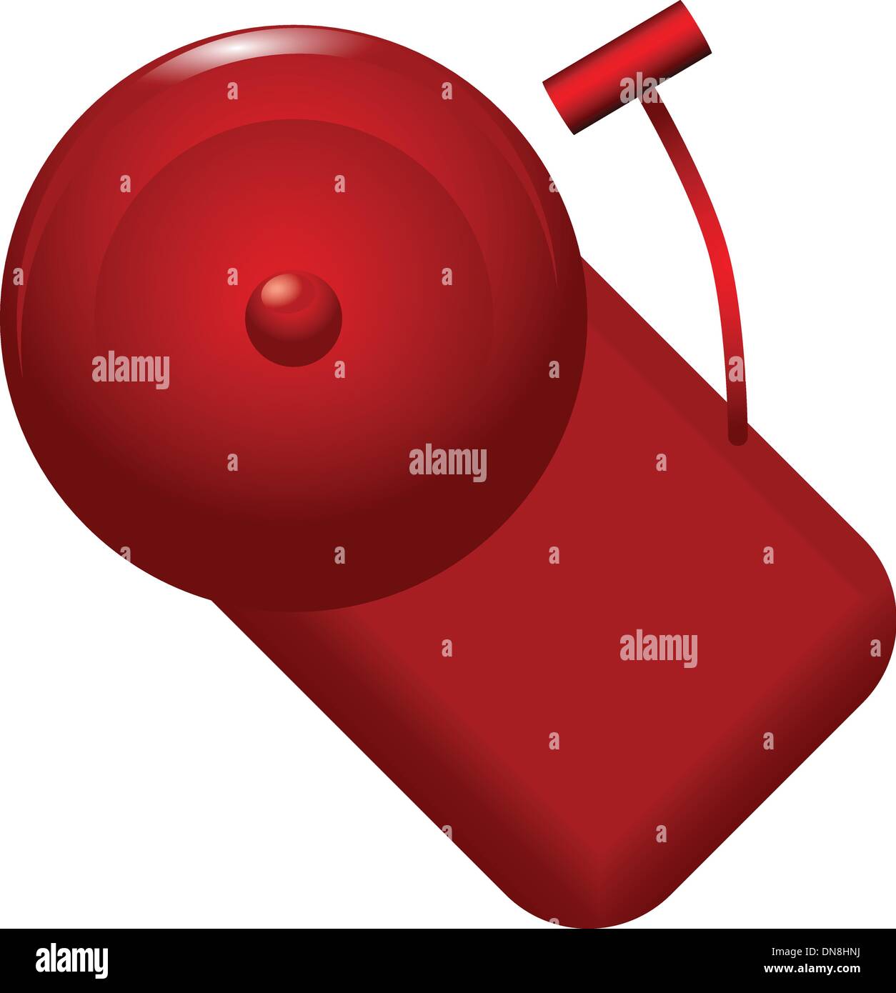 Red alarm bell Stock Vector