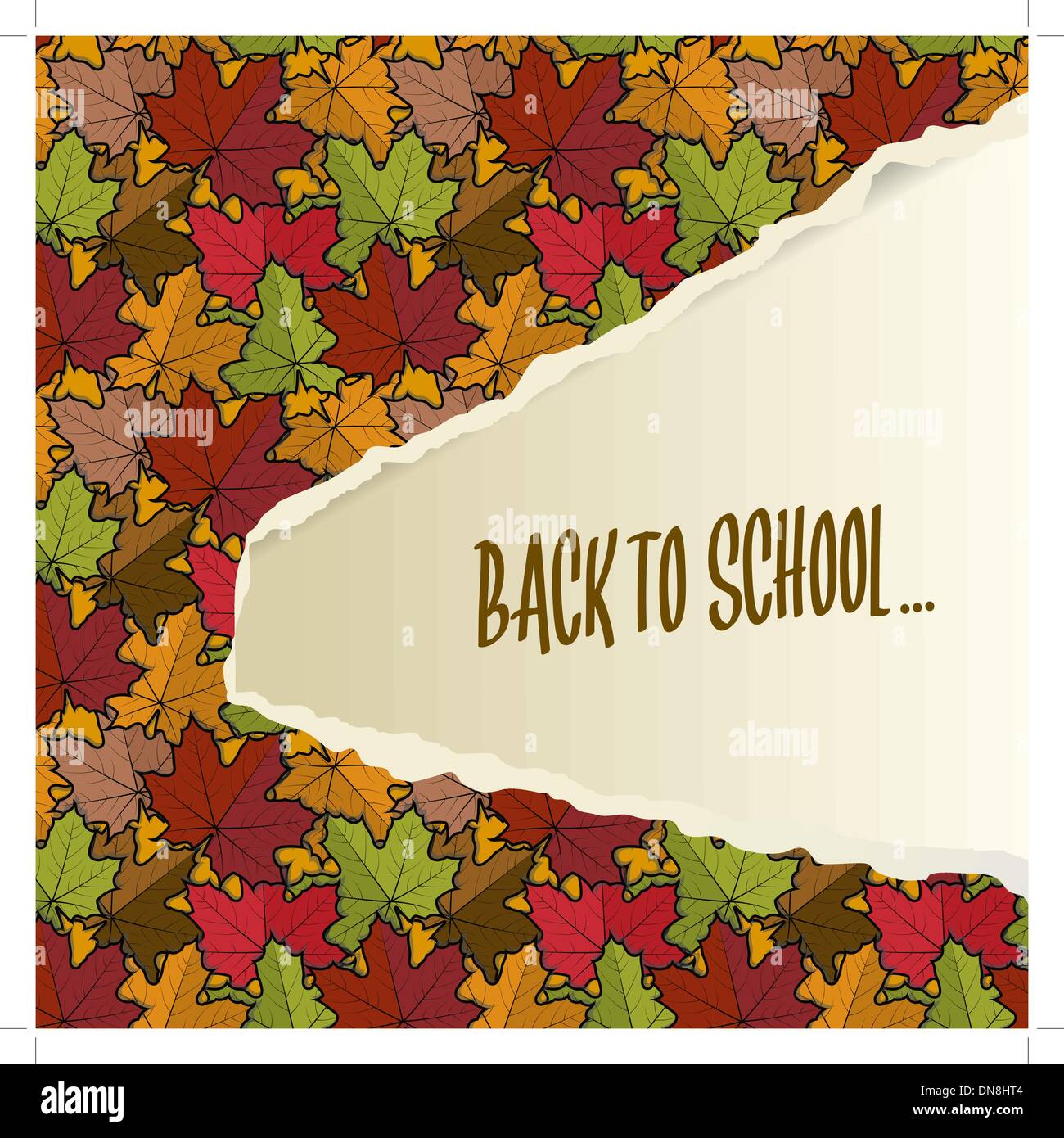 Abstract background with maple leaves Stock Vector Image & Art - Alamy