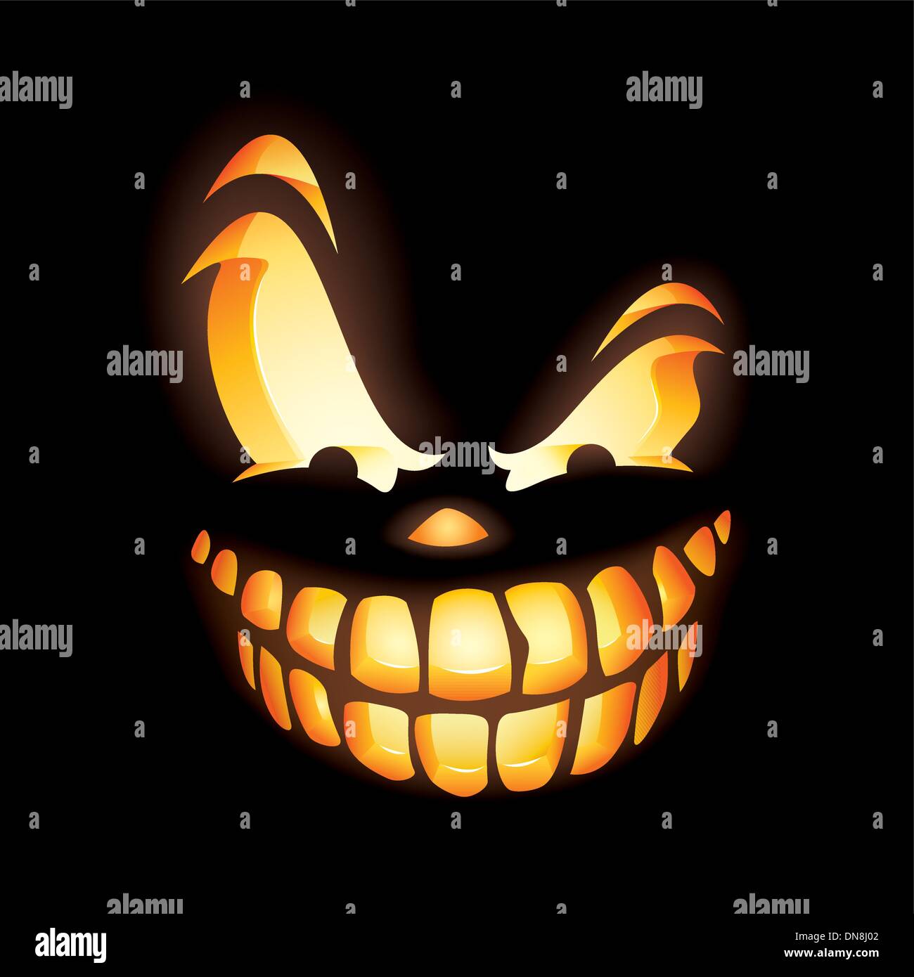 Scary Jack O Lantern Stock Vector Image & Art - Alamy