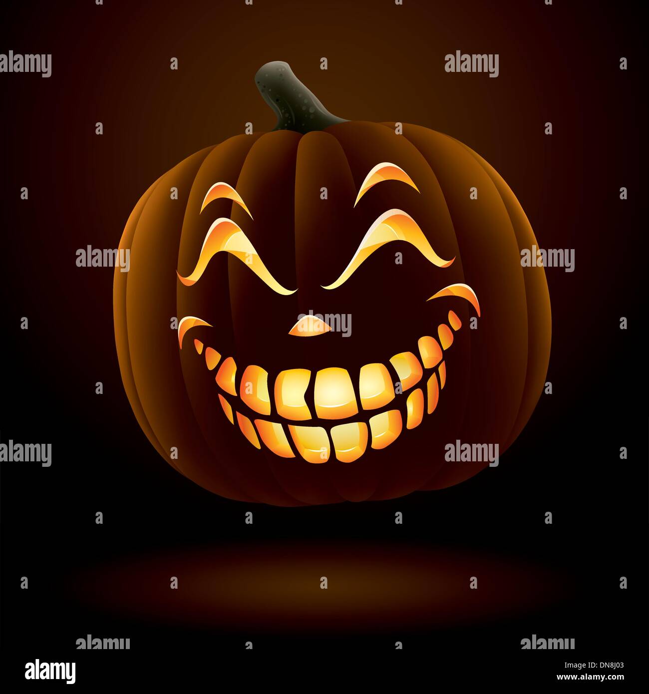 Scary Jack O Lantern Stock Vector Image & Art - Alamy