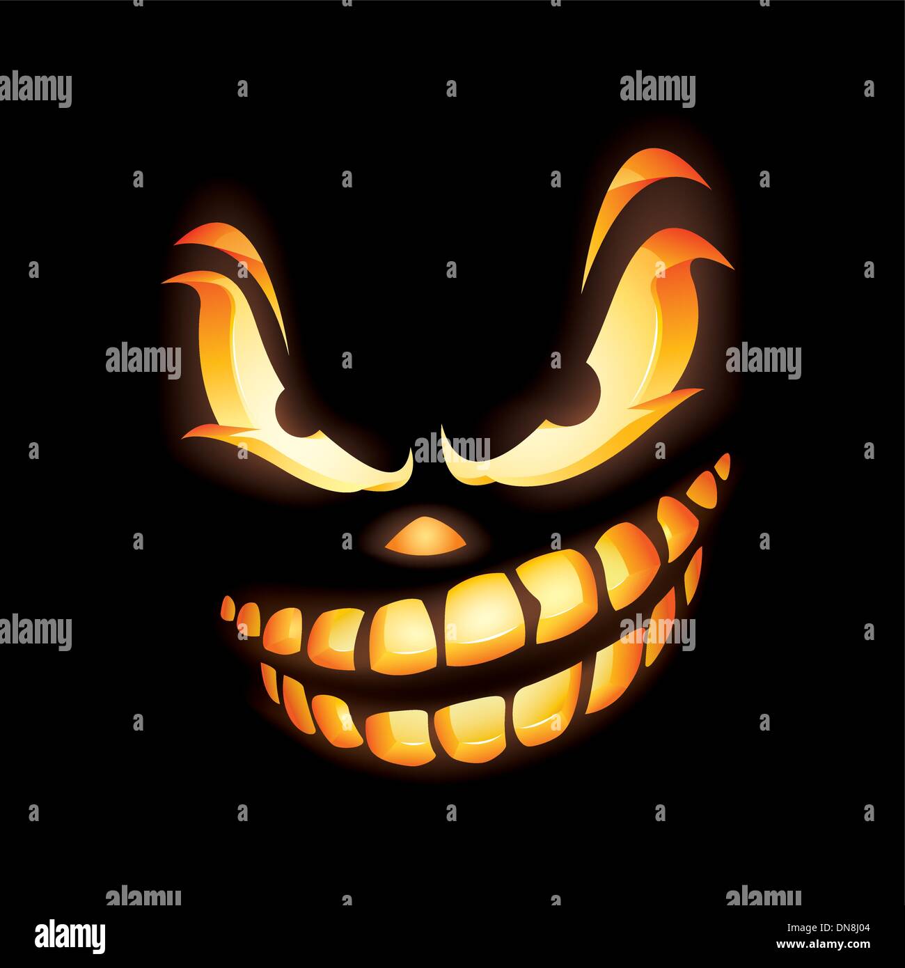 Scary Jack O Lantern Stock Vector Image & Art - Alamy