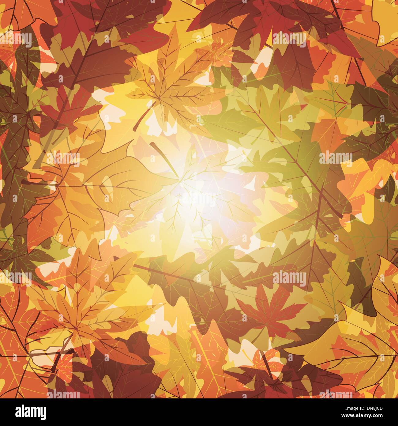 An autumn leaf Stock Vector Images - Alamy