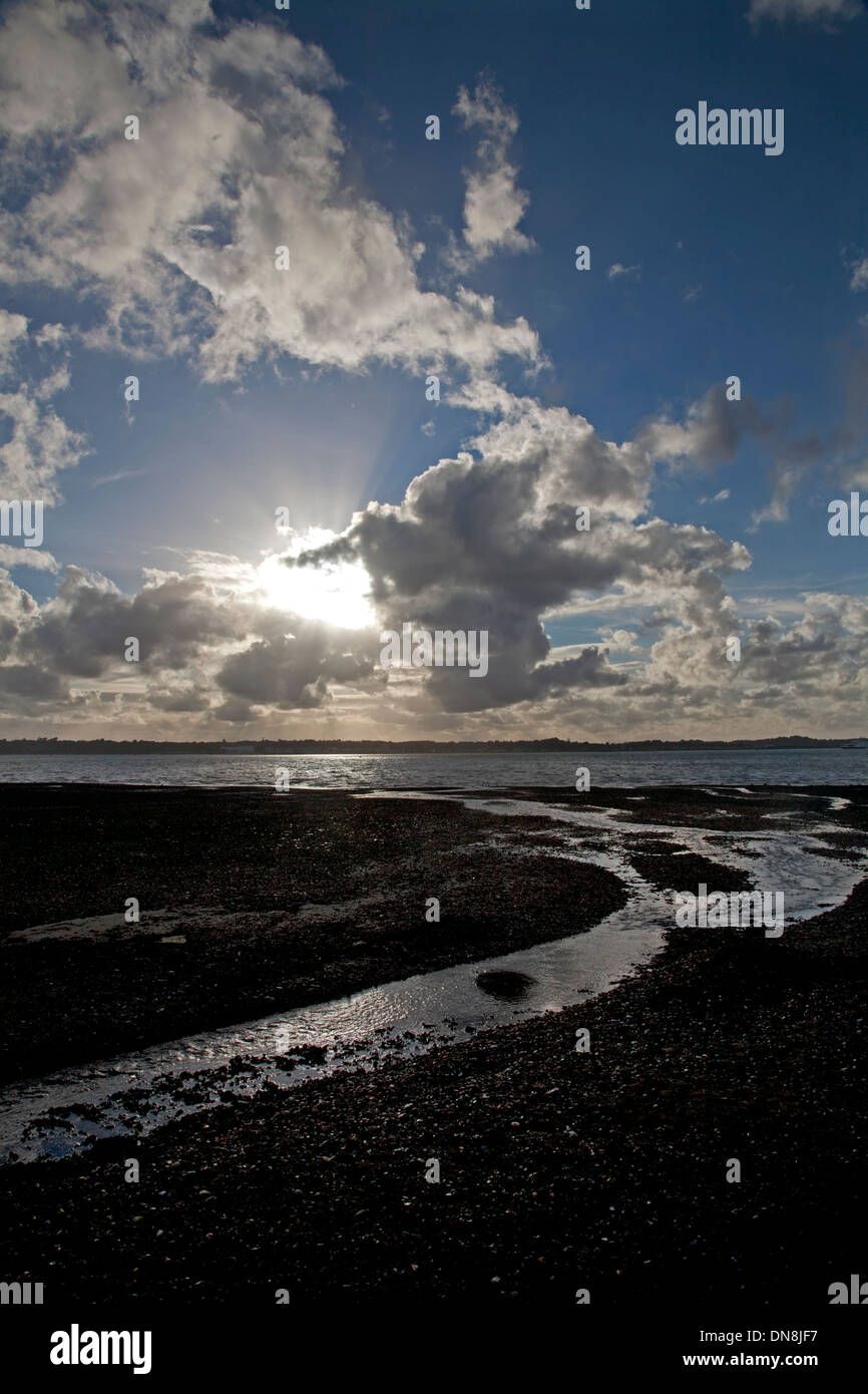 weston shore southampton water hampshire england Stock Photo