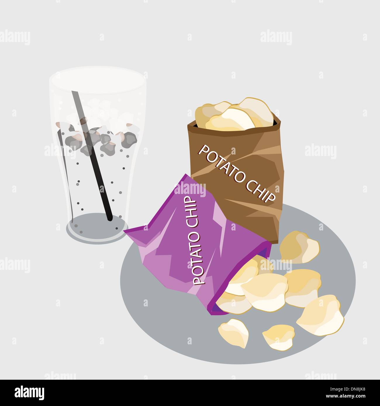 Fried ice cream Stock Vector Images - Alamy