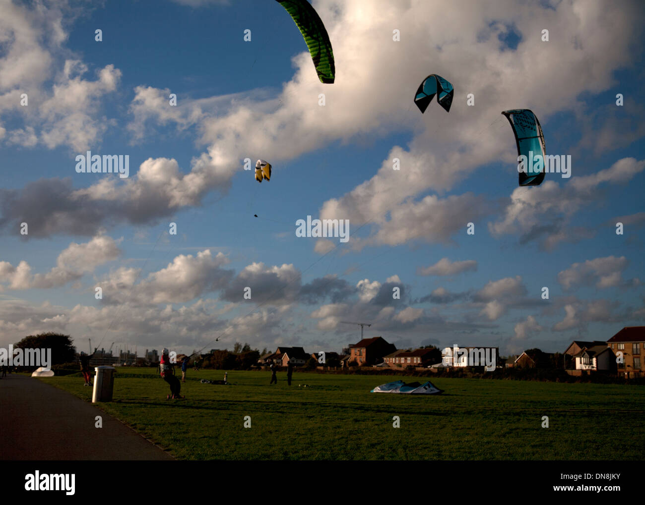 weston shore southampton water hampshire england Stock Photo