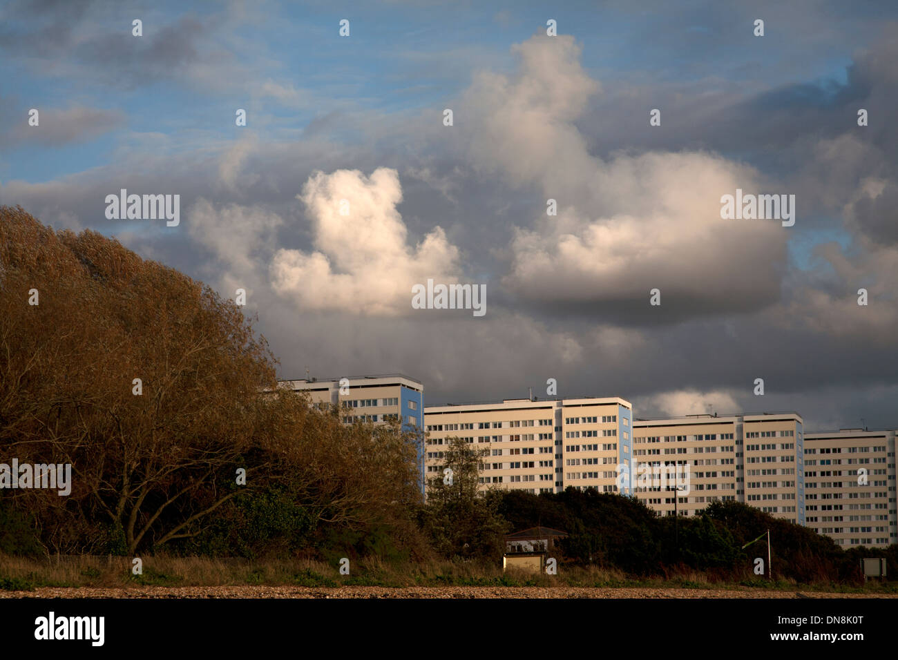 weston shore southampton water hampshire england Stock Photo