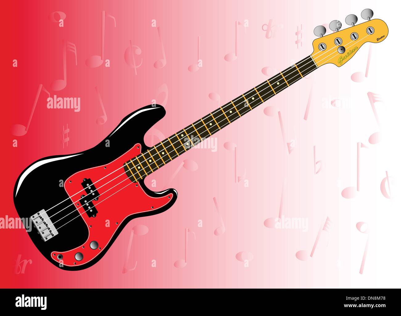 Bass guitar background hi-res stock photography and images - Alamy