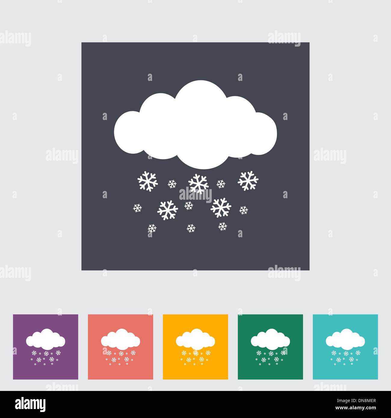 Snowfall single icon Stock Vector Image & Art - Alamy