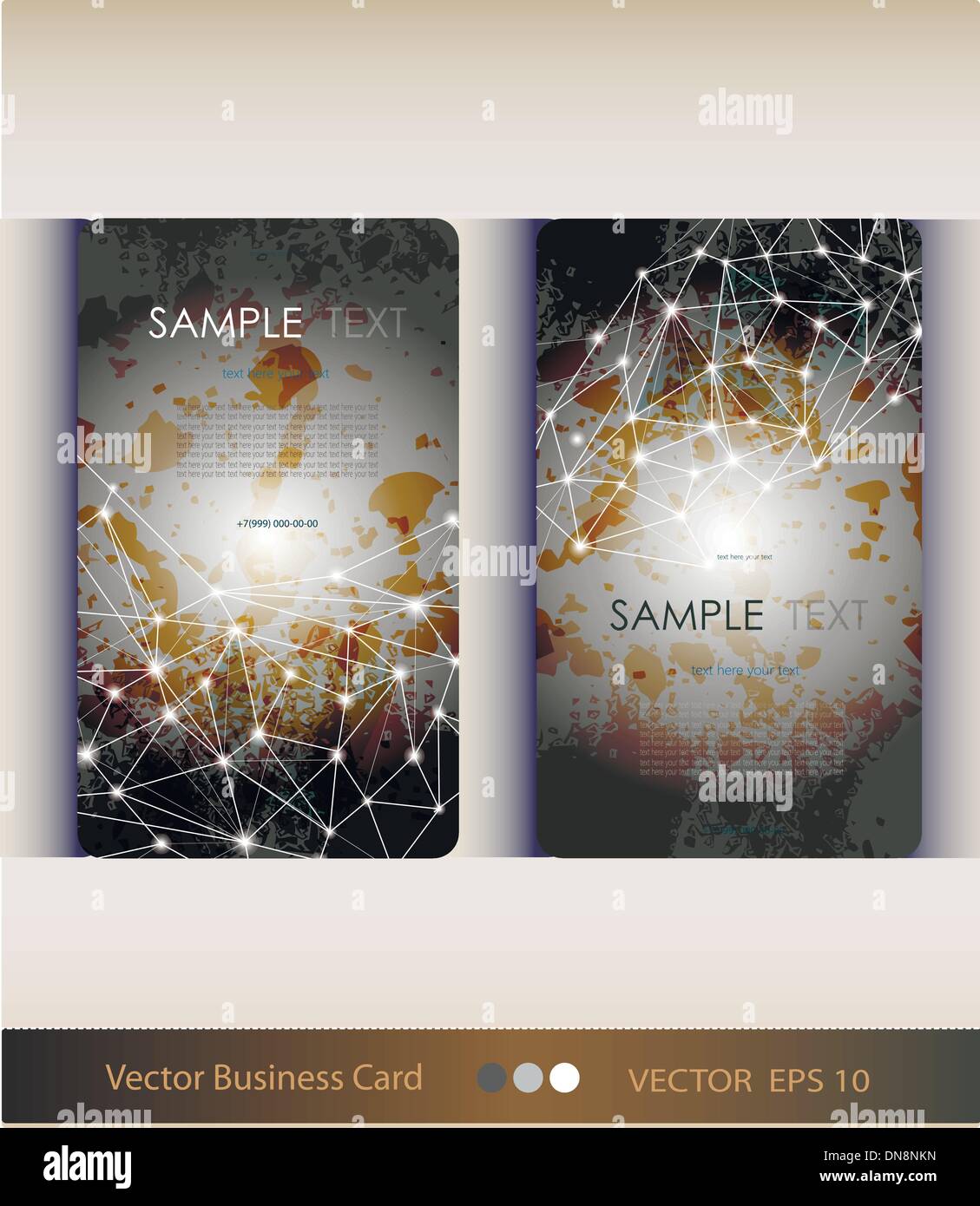 Set of abstract geometric business card Stock Vector Image & Art - Alamy