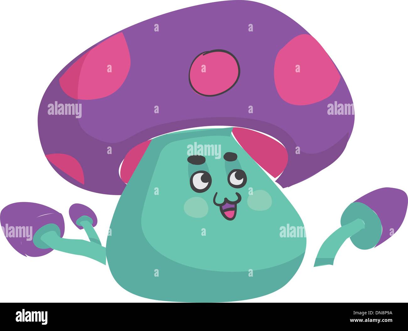 Funny cartoon mushroom face hires stock photography and images Alamy