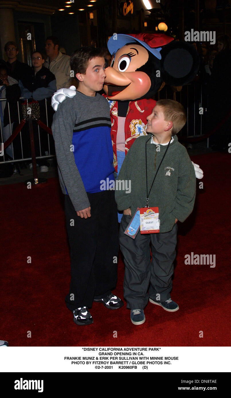 Feb. 7, 2001 ''DISNEY CALIFORNIA ADVENTURE PARK''.GRAND OPENING IN CA