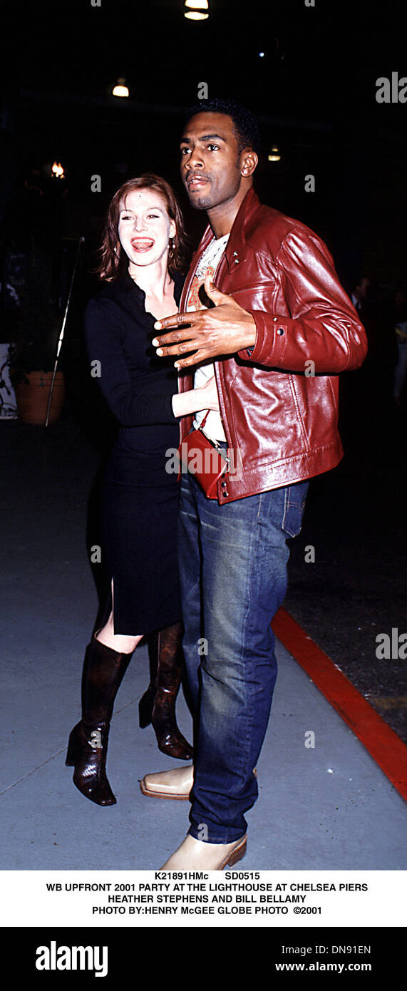 May 15, 2001 - K21891HMc      SD0515.WB UPFRONT 2001 PARTY AT THE LIGHTHOUSE AT CHELSEA PIERS.HEATHER STEPHENS AND BILL BELLAMY. HENRY McGEE    2001(Credit Image: © Globe Photos/ZUMAPRESS.com) Stock Photo