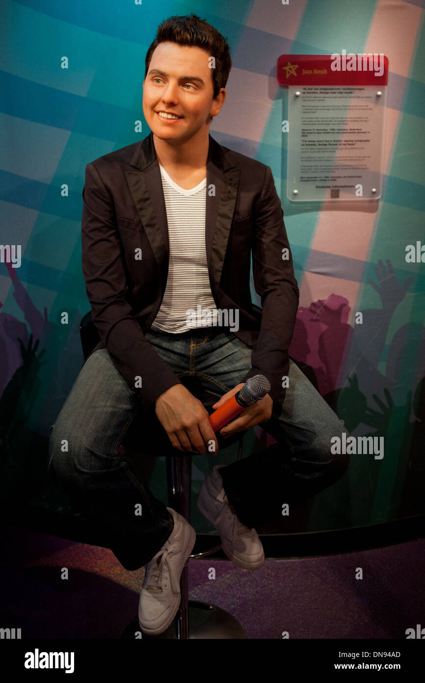 Jan Smit wax figure in the Madame Tussauds Amsterdam in the Netherlands. Stock Photo