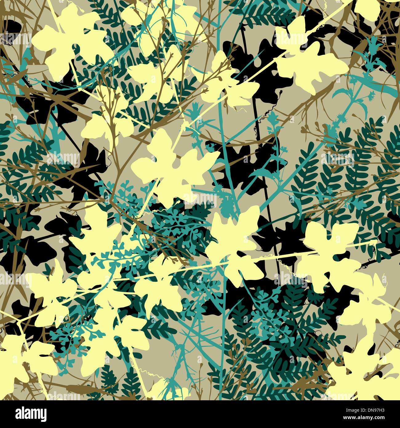 Seamless plants Stock Vector