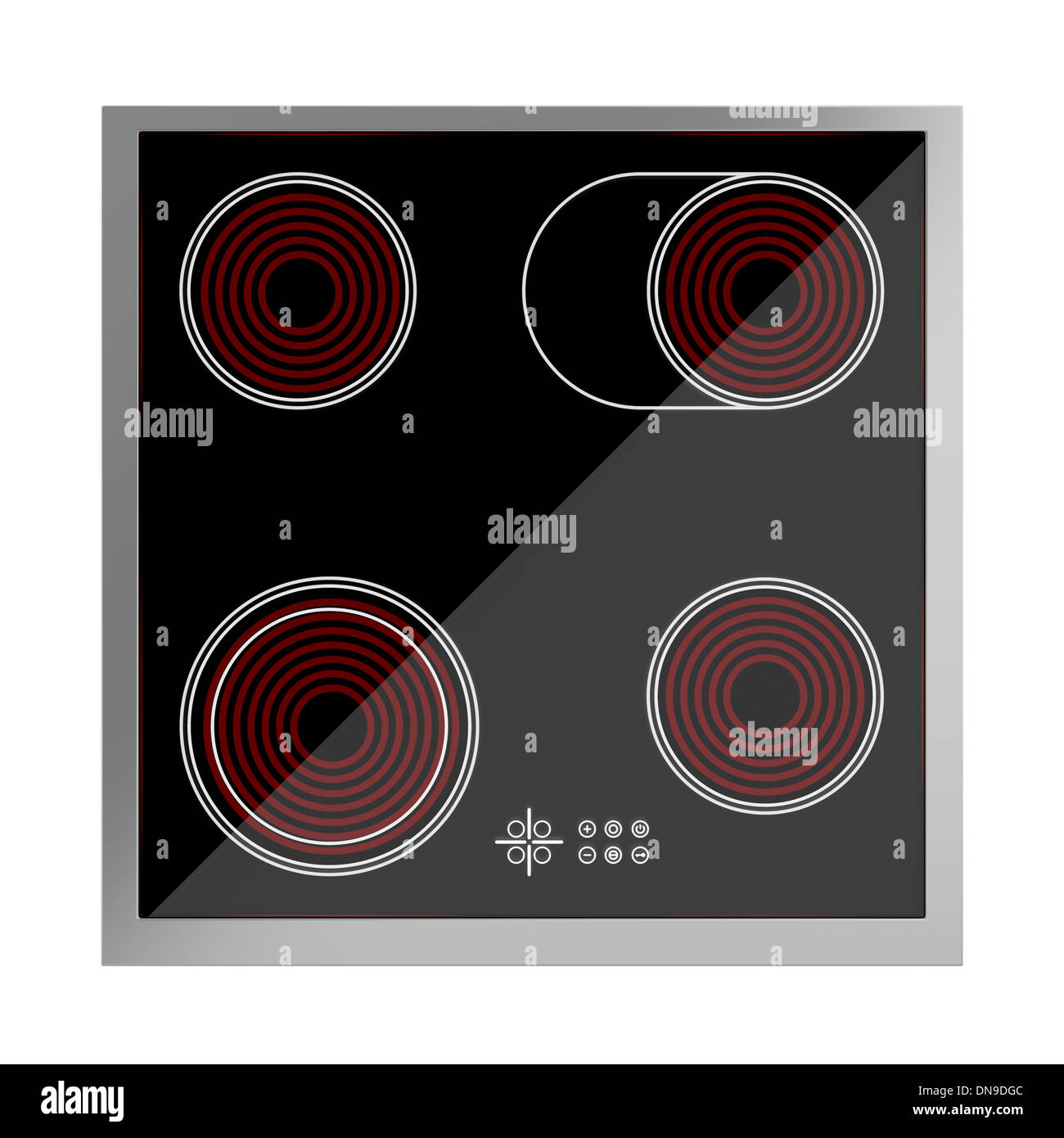 Ceramic cooktop isolated on white Stock Photo Alamy