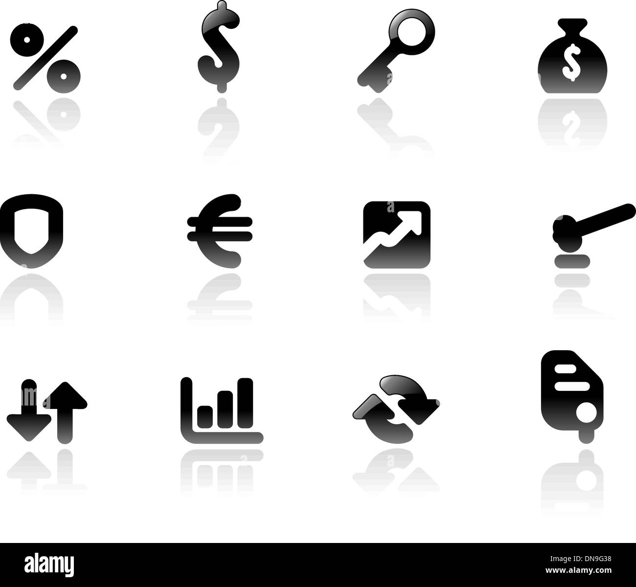 Perfect icons for business and finance Stock Vector