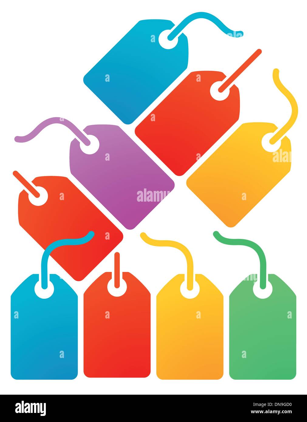 Color label Stock Vector