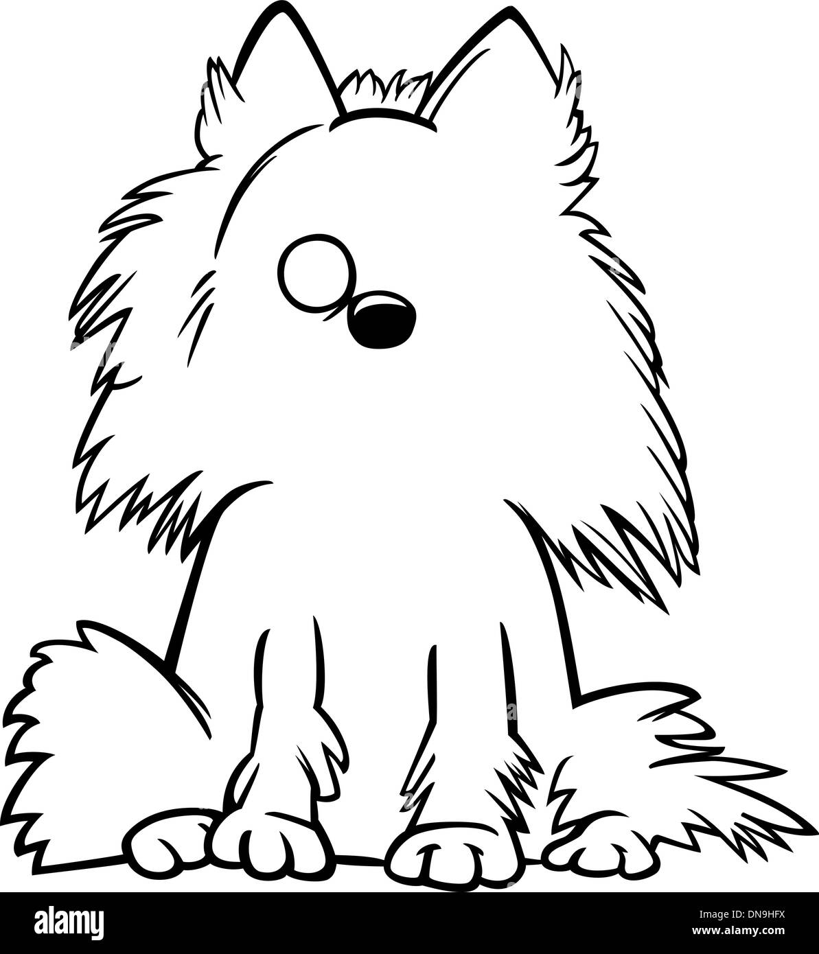 christmas pomeranian puppies coloring pages