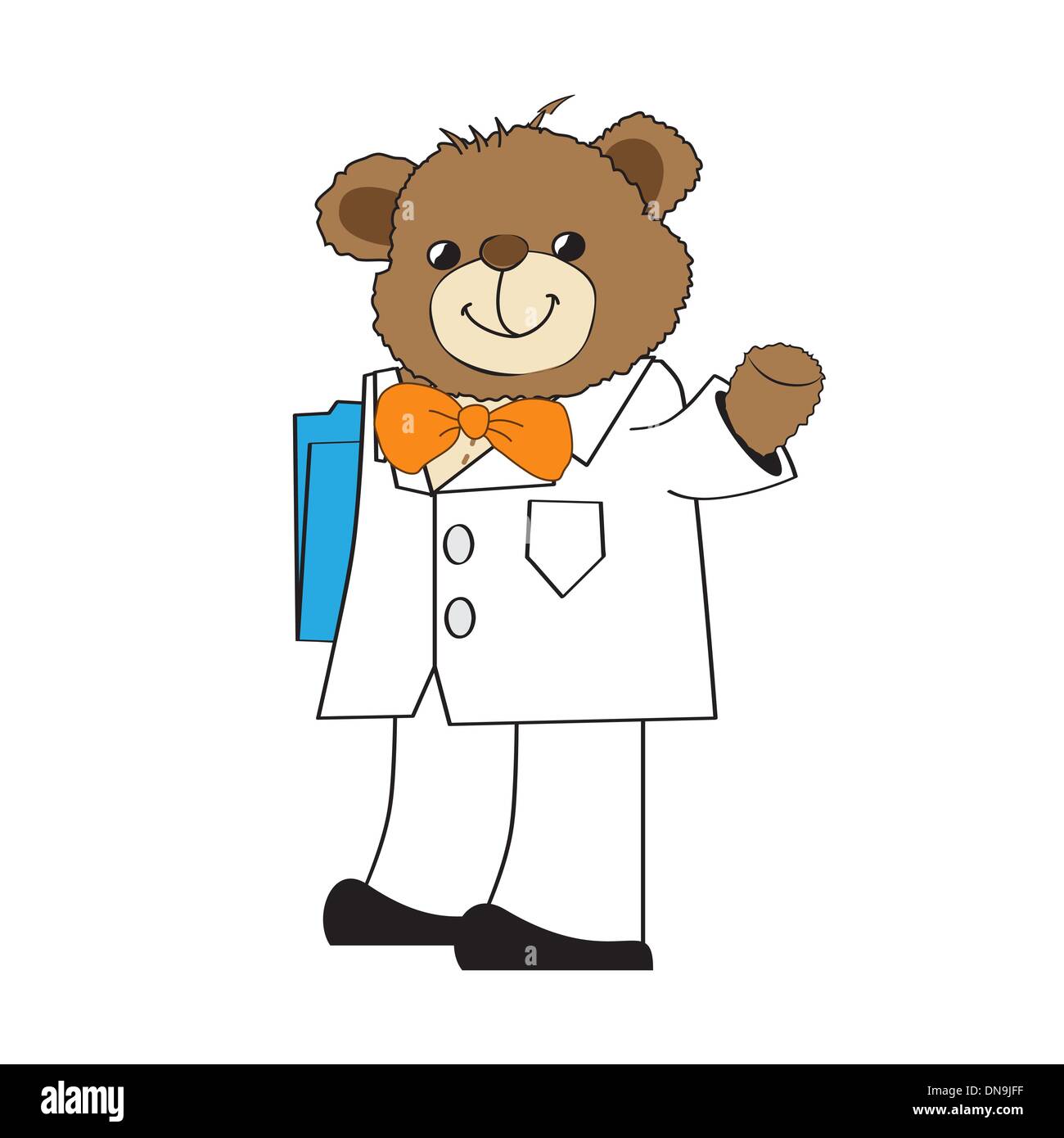 doctor teddy bear Stock Vector