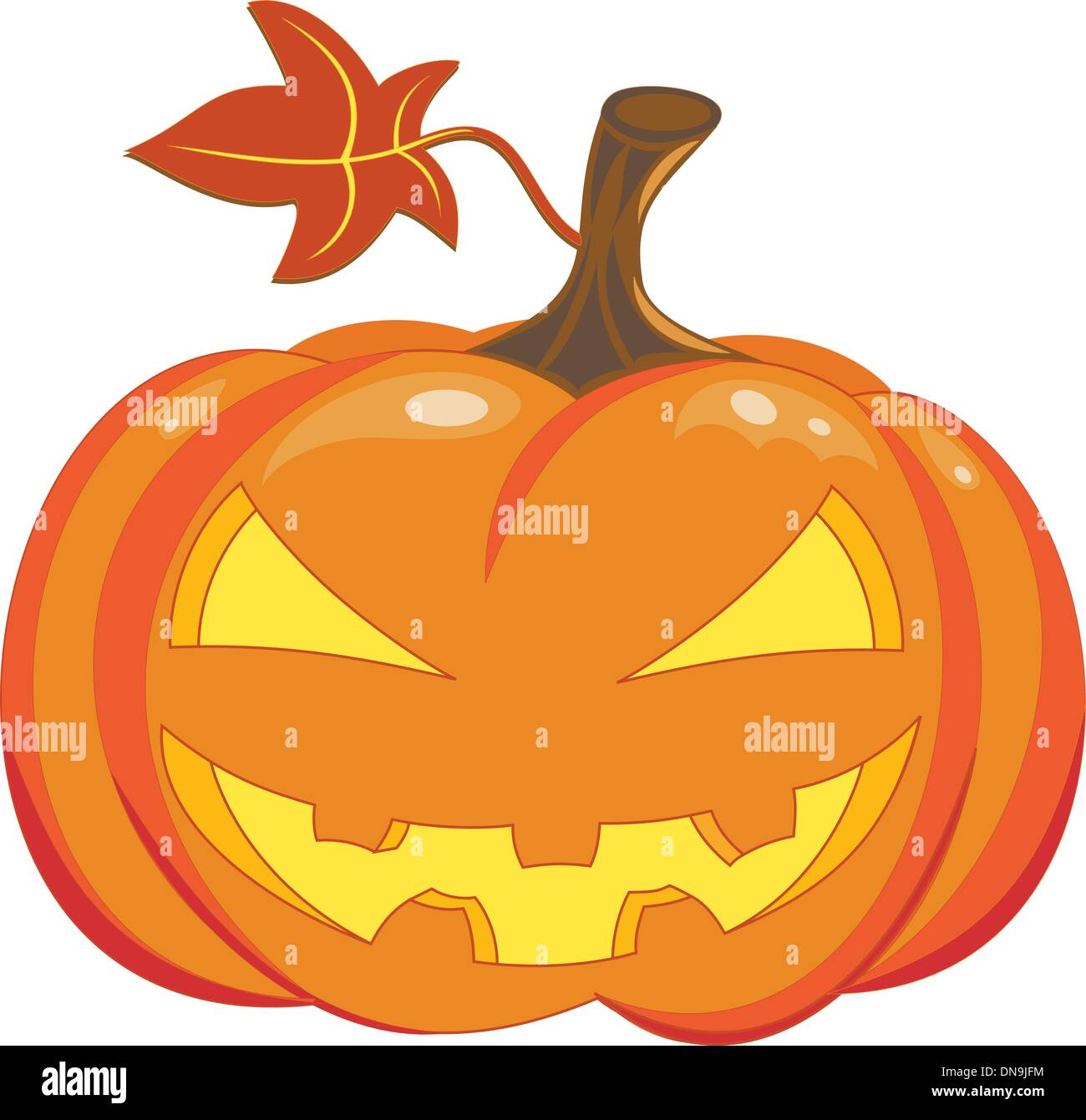 halloween pumpkin on black background Stock Vector Image & Art - Alamy