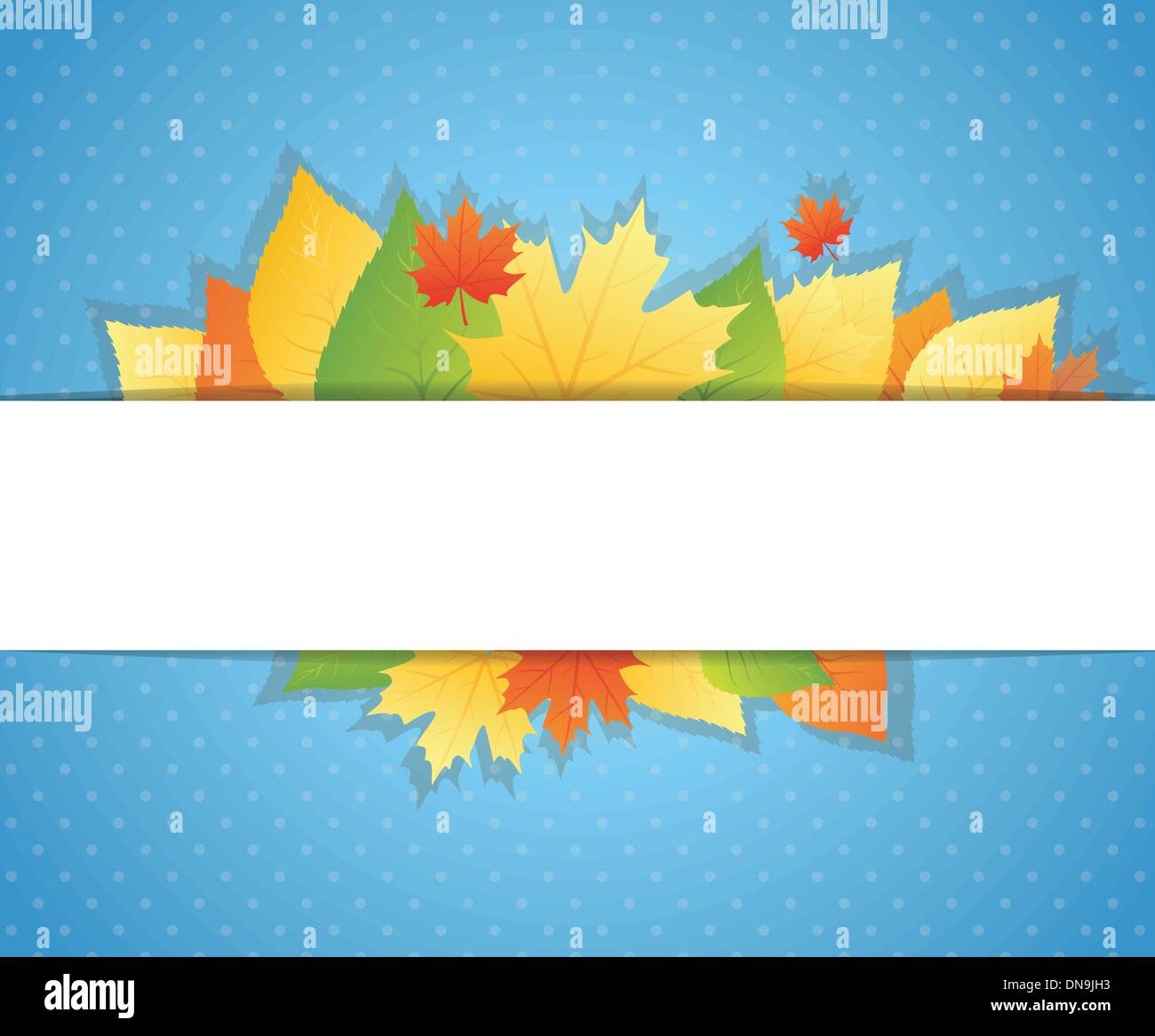Autumn background with leafs Stock Vector