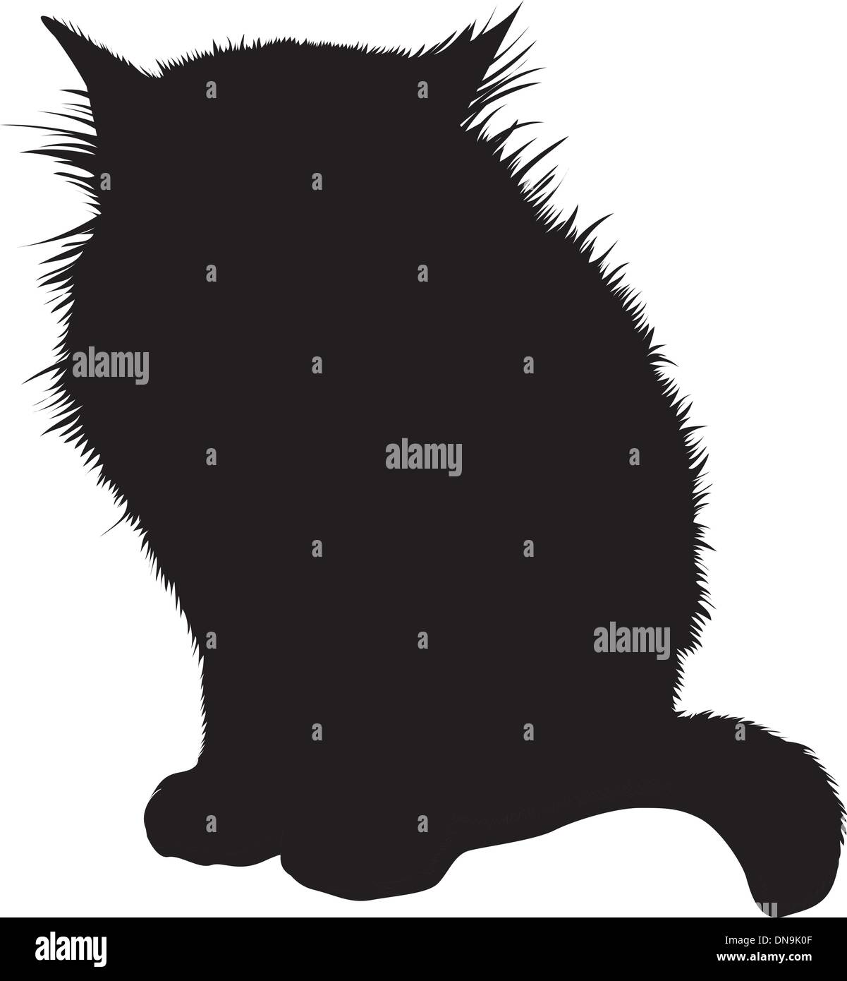 Funny dlack cat silhouette for your design Poster